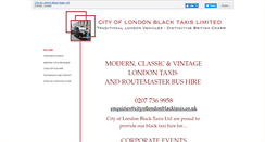 Desktop Screenshot of cityoflondonblacktaxis.co.uk