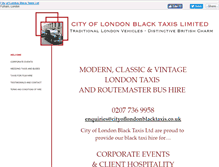 Tablet Screenshot of cityoflondonblacktaxis.co.uk